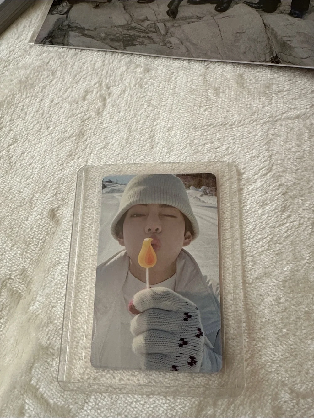 BTS 2021 Winter Package Purple Pouch with Photo Set | Taehyung | Jimin